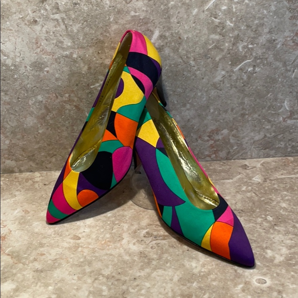 NWOT - Walter Steiger multicolor heels